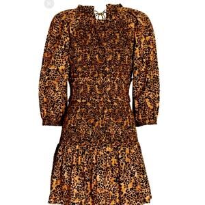 Saylor MIA  Sz. M  Ruched Paisley Boho Style Mini Dress REVOLVE Brand